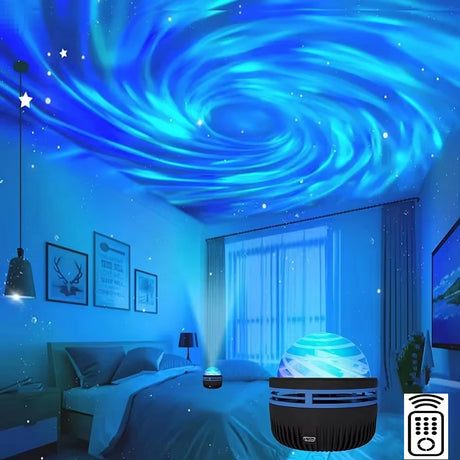 1pc Starry Projector Light With 7 Color Patterns & Remote Control,