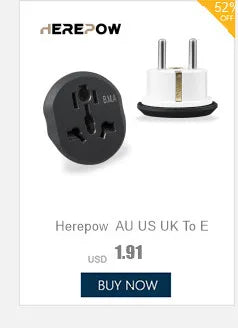 Herepow 118 Series Thailand American Standard Dual USB Wall Socket Smart Home Appliance Plug Adapter Type-c 3.1A Fast Charging - Crystal Decor Shop