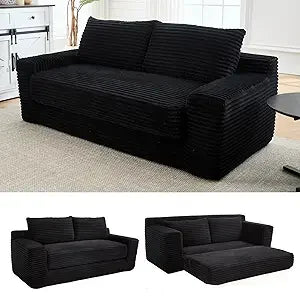 70.78" Loveseat Sofa, Comfy Deep Seat, Modern Small Corduroy Couch for Living Room, Bedroom, Apartment, Home Office, No Assembly
