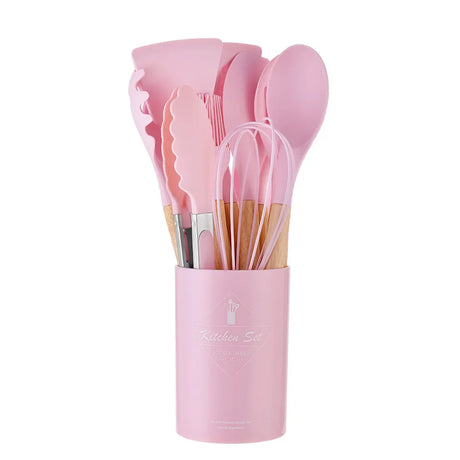 12Pcs Silicone Cooking Utensils - Crystal Decor Shop