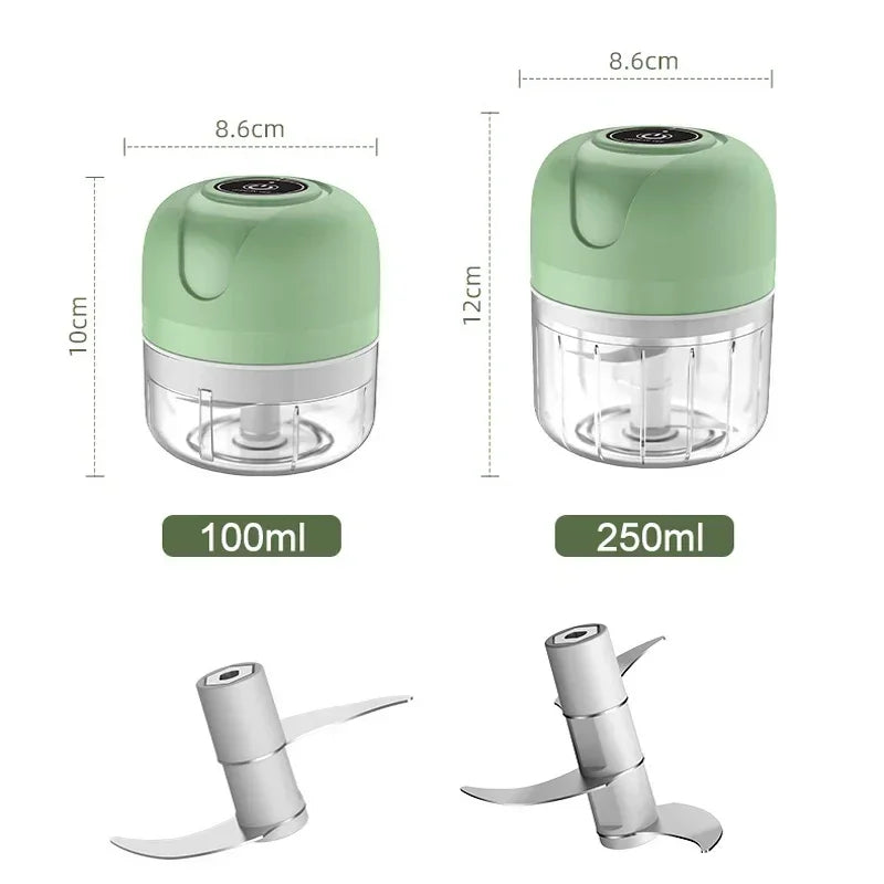 Mini Electric Garlic Chopper - Crystal Decor Shop