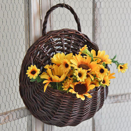 Hanging Rustic Flower Basket - Crystal Decor Shop