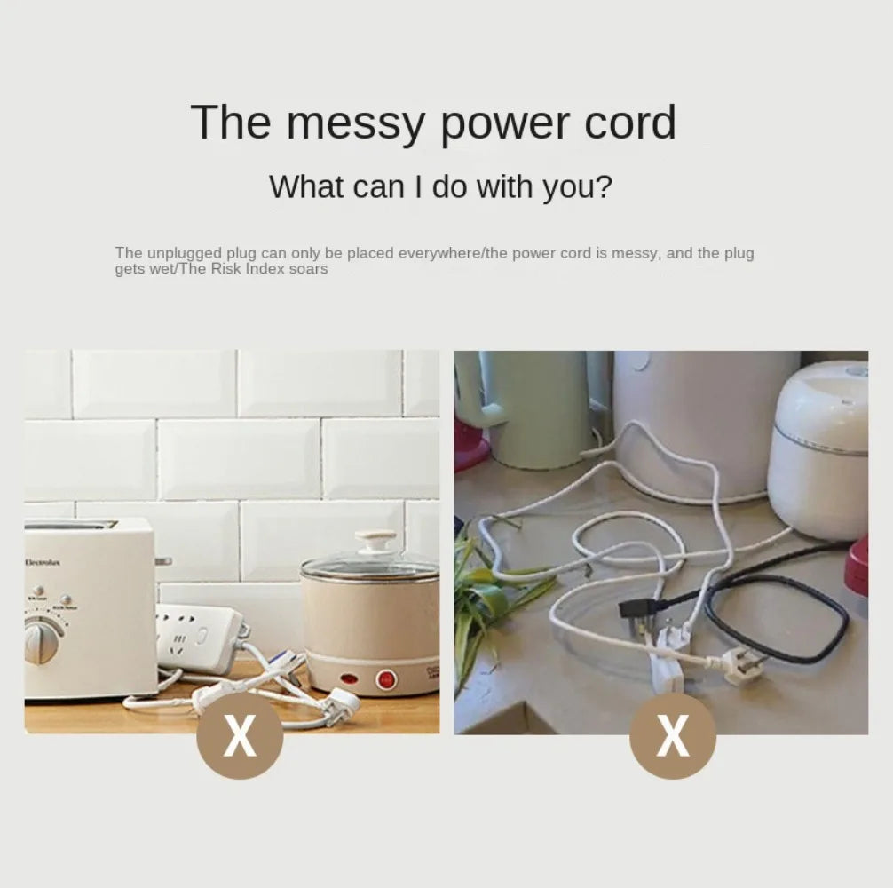 Kitchen Appliance Cable Organizer Storage Household Rice Cooker Wire Storage Punch-free Holder Household Power Cord Organizer