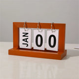 Wooden Perpetual Calendars Flip - Crystal Decor Shop