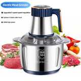 Electric Meat Grinder 304 Stainless Food Crusher Multifunction