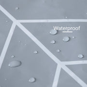 Waterproof Plaid Bathroom Curtain