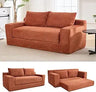 70.78" Loveseat Sofa, Comfy Deep Seat, Modern Small Corduroy Couch for Living Room, Bedroom, Apartment, Home Office, No Assembly