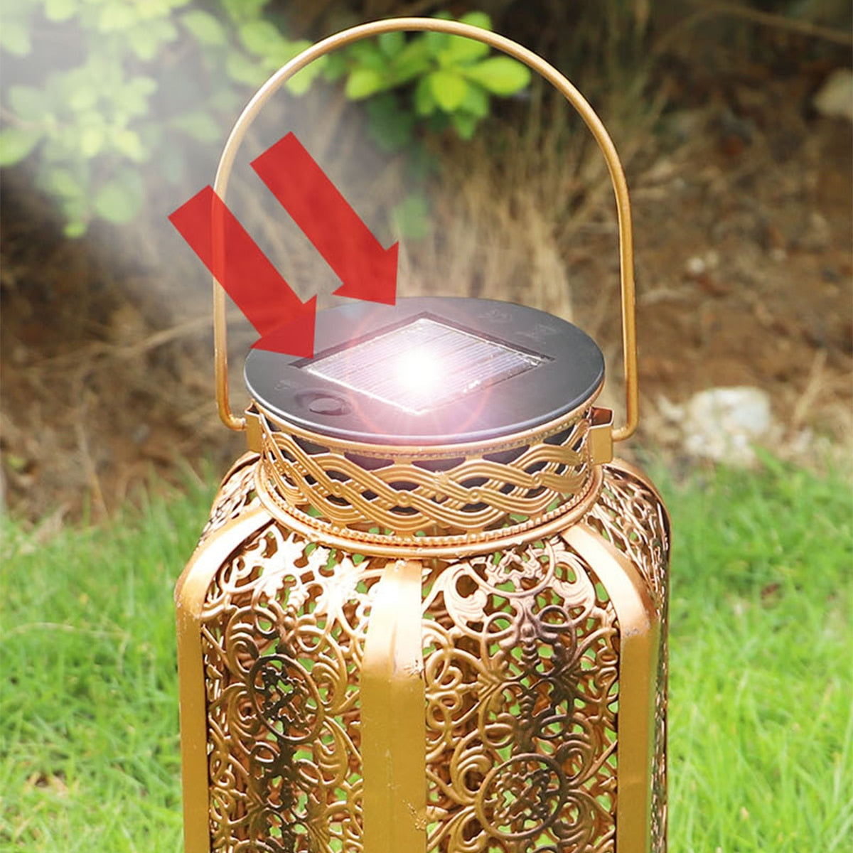 LED Retro Lantern - Crystal Decor Shop