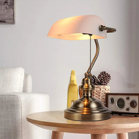 Retro Banker Table Lamp