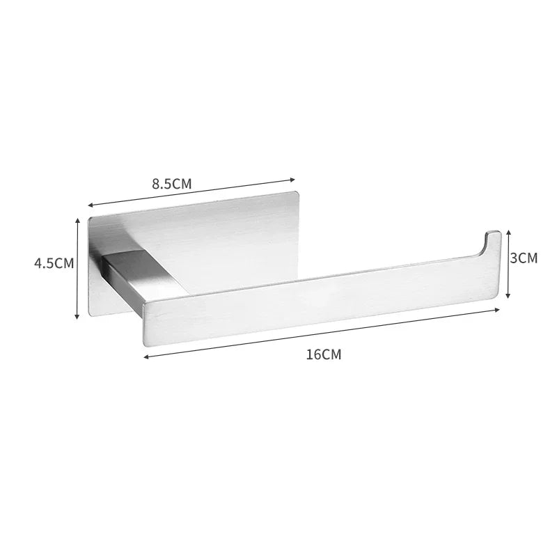 Bathroom Accessories Set Matte Black Wall Shelf - Crystal Decor Shop