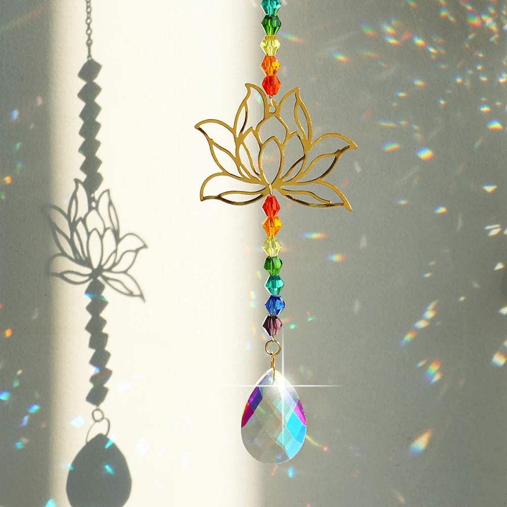 Lotus Sun Catcher - Crystal Decor Shop