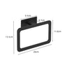 Bathroom Accessories Set Matte Black Wall Shelf - Crystal Decor Shop