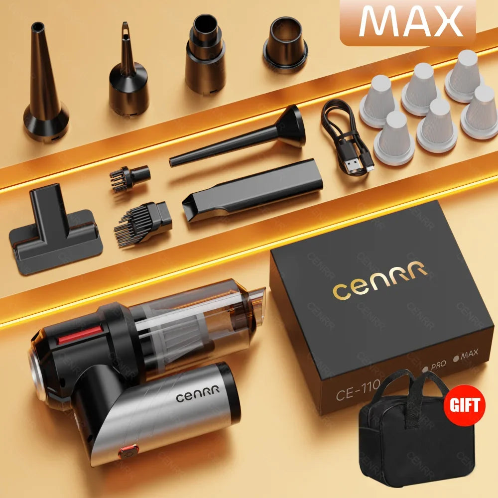 CENRR High Pressure Car Vacuum Cleaner Portable Handheld Mini Vacuum Cleaner Cordless Strong Suction Car Cleaner Home Appliance - Crystal Decor Shop