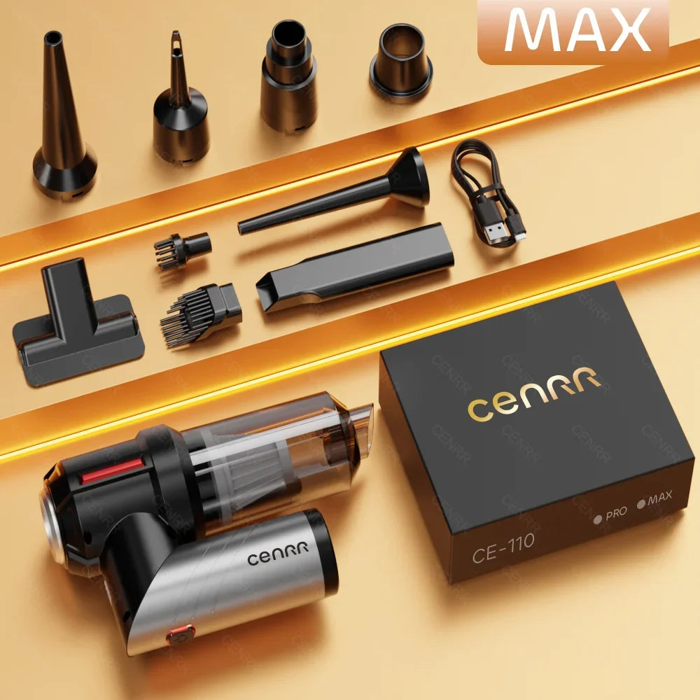 CENRR High Pressure Car Vacuum Cleaner Portable Handheld Mini Vacuum Cleaner Cordless Strong Suction Car Cleaner Home Appliance - Crystal Decor Shop