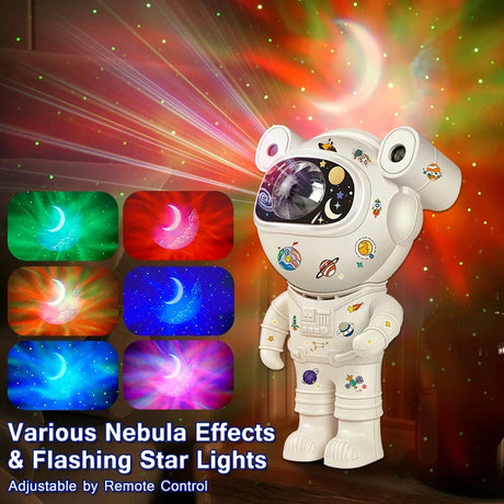 Astronaut Star DIY Projector Night Light 360 Adjustable Design