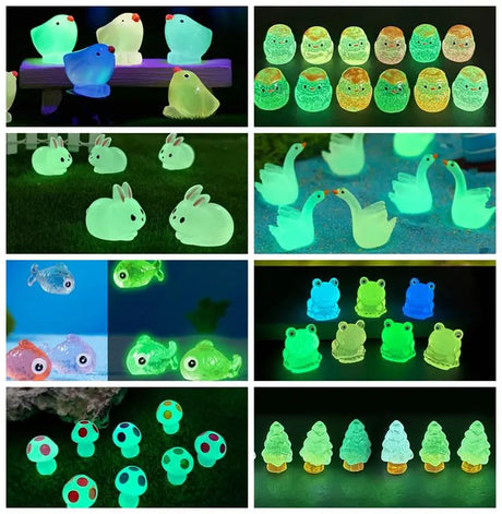 10pcs/Set Luminous Mini Animals Trees - Crystal Decor Shop