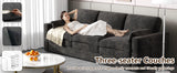 89 inch 3-Seater Fixed Chenille Sofa Modern Living Room Couch, Durable Fabric, Comfortable Sectional Sofa for Home