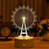 Romantic Love 3D Acrylic Led Lamp - Crystal Decor Shop