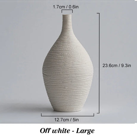 Simple Ceramic Vase - Crystal Decor Shop