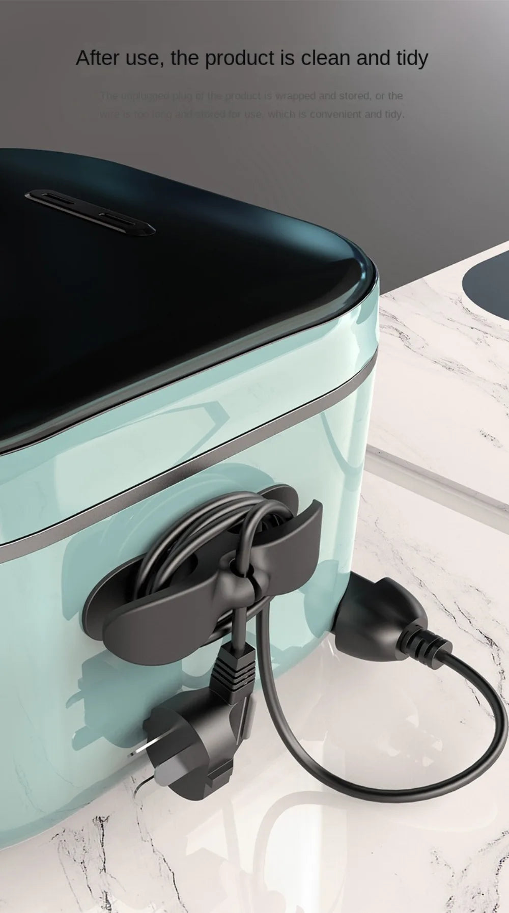 Kitchen Appliance Cable Organizer Storage Household Rice Cooker Wire Storage Punch-free Holder Household Power Cord Organizer