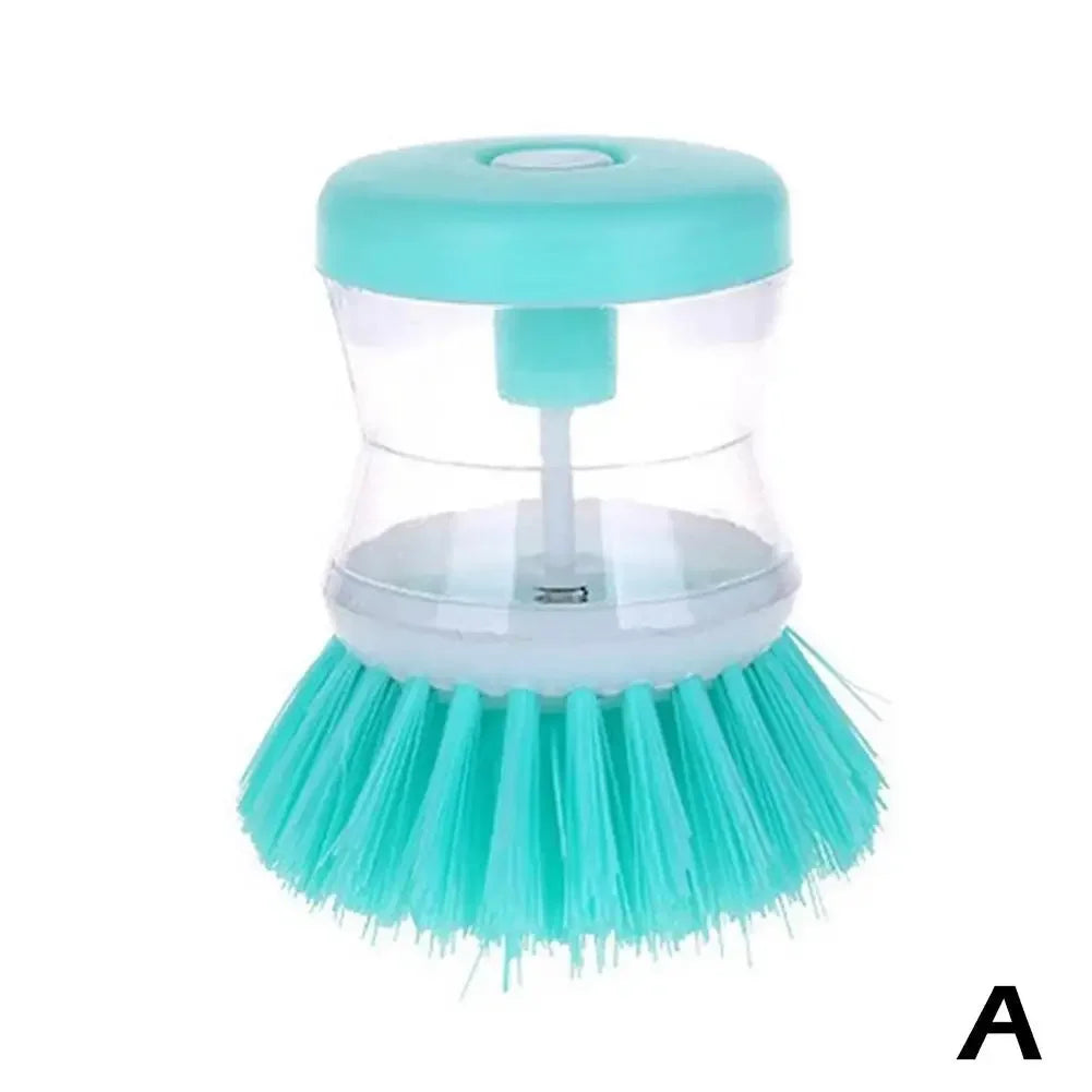 Kitchen Wash Pot Dish Brush Astronaut Washing Utensils with Automatic Soap Liquid Dispenser Household Cleaning Accessories