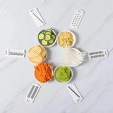 9 in 1 Vegetable Cutter Multi-Functional Potatoes Manually Cut Shred Slicer Grater Kitchenware Acceesories Tools - Crystal Decor Shop