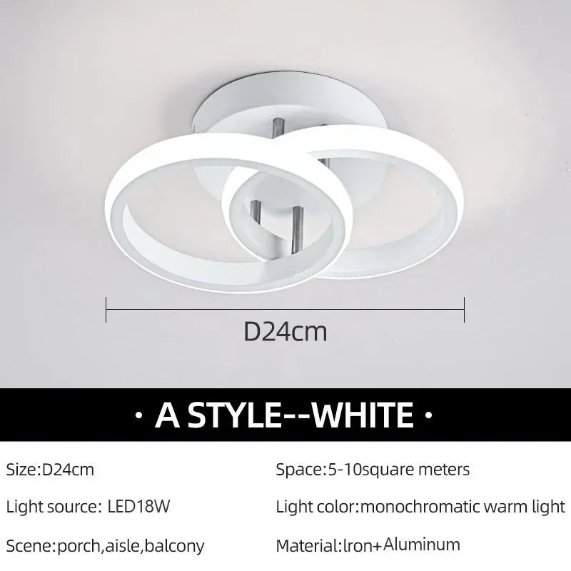 Modern LED Aisle Ceiling Lights - Crystal Decor Shop