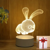 Romantic Love 3D Acrylic Led Lamp - Crystal Decor Shop