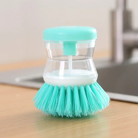 Kitchen Wash Pot Dish Brush Astronaut Washing Utensils with Automatic Soap Liquid Dispenser Household Cleaning Accessories