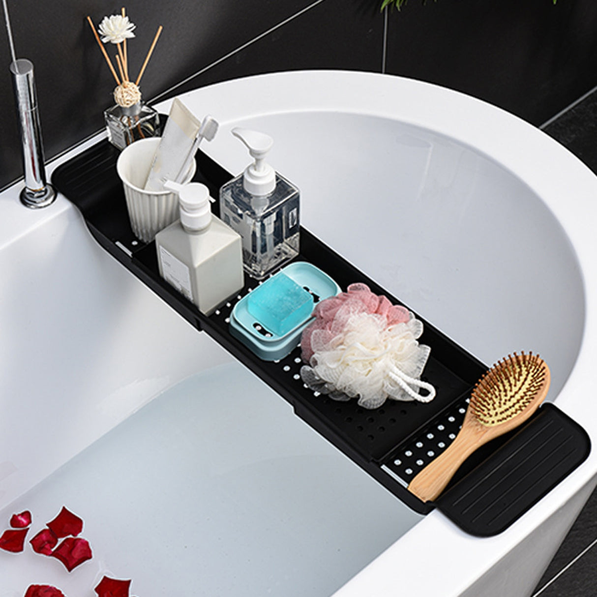 Expandable Bathtub Tray - Crystal Decor Shop