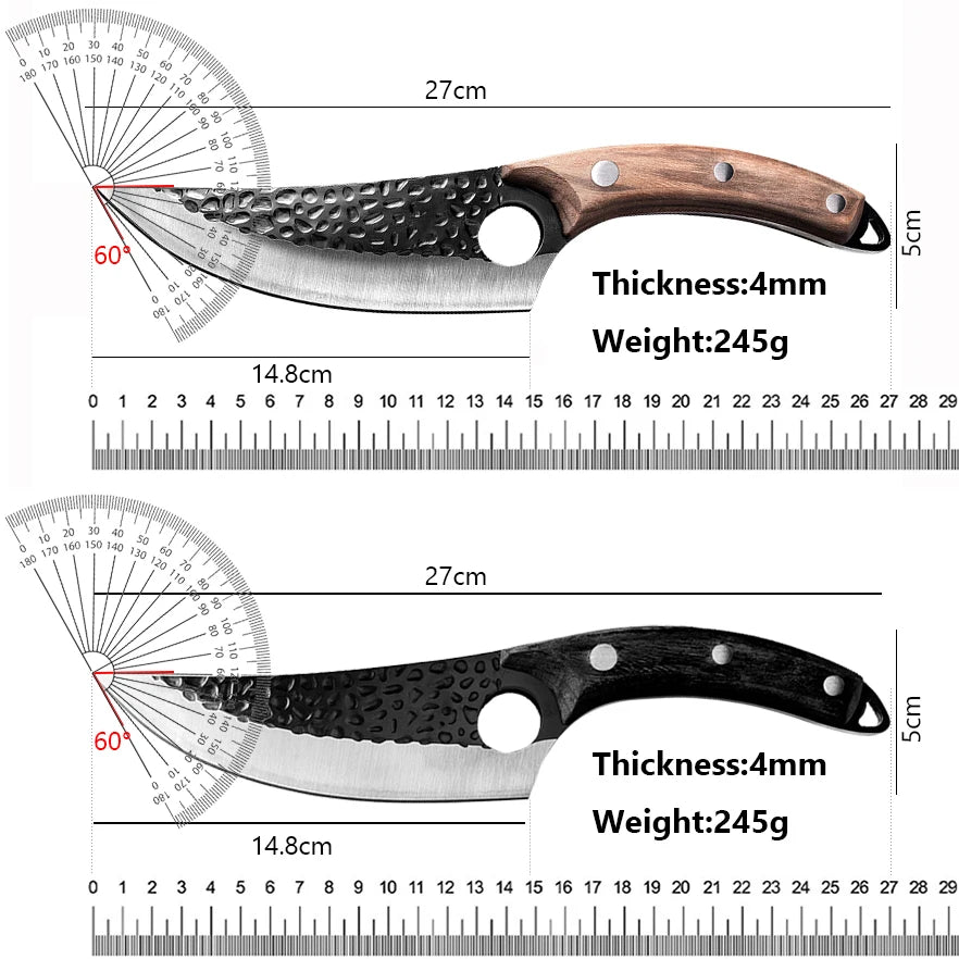 Stainless Steel Kitchen Boning Knife Fishing Knife Meat Cleaver