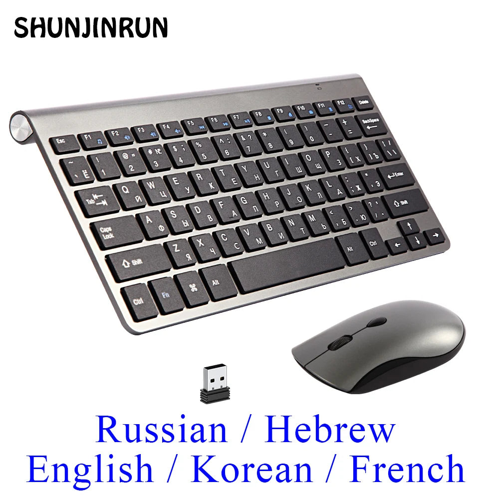 2.4G Wireless Keyboard and Mouse - Crystal Decor Shop