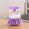 Kitchen Wash Pot Dish Brush Astronaut Washing Utensils with Automatic Soap Liquid Dispenser Household Cleaning Accessories