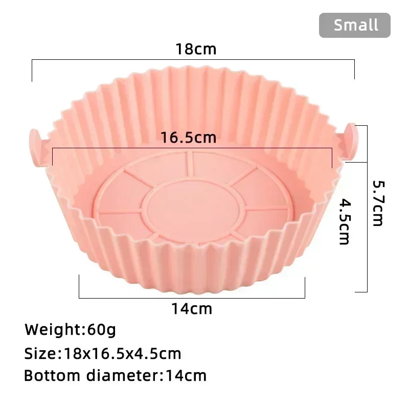 Silicone Basket Pot Tray Airfryer Liner - Crystal Decor Shop