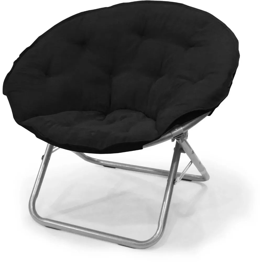 Soft Microsuede Saucer Chair - Crystal Decor Shop