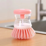 Kitchen Wash Pot Dish Brush Astronaut Washing Utensils with Automatic Soap Liquid Dispenser Household Cleaning Accessories