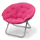 Soft Microsuede Saucer Chair - Crystal Decor Shop
