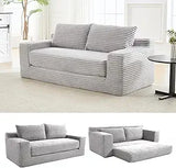 70.78" Loveseat Sofa, Comfy Deep Seat, Modern Small Corduroy Couch for Living Room, Bedroom, Apartment, Home Office, No Assembly