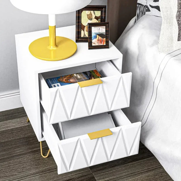 Nordic Gold Accent Nightstand