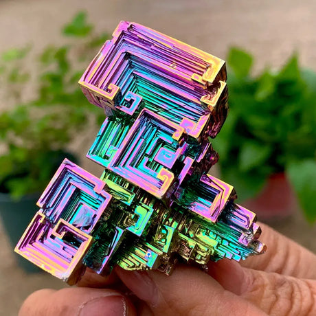 Natural Bismuth Tower - Crystal Decor Shop