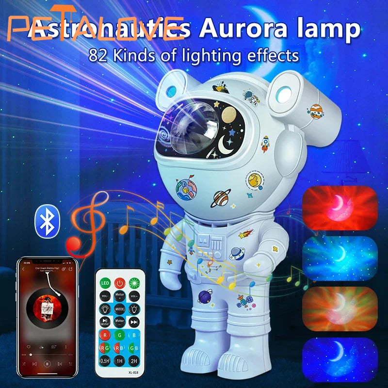 Astronaut Star DIY Projector Night Light 360 Adjustable Design