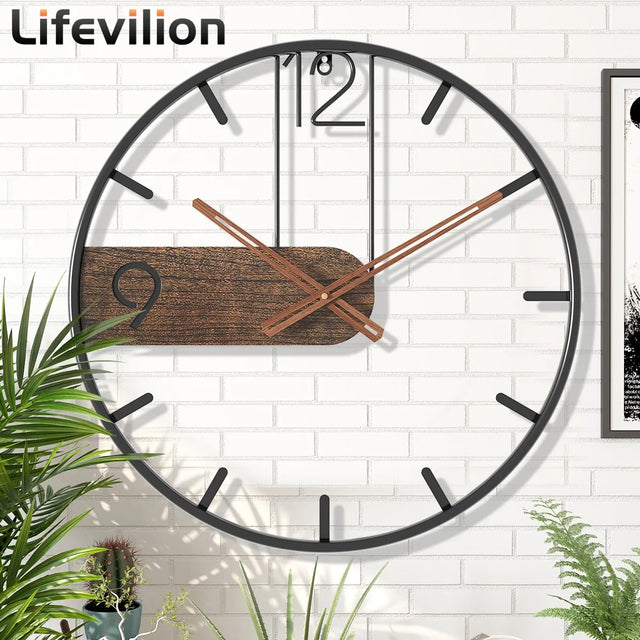 3D Iron Wall Clock - Crystal Decor Shop