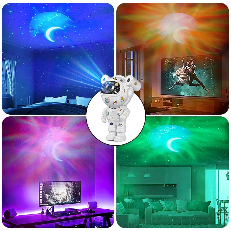 Astronaut Star DIY Projector Night Light 360 Adjustable Design