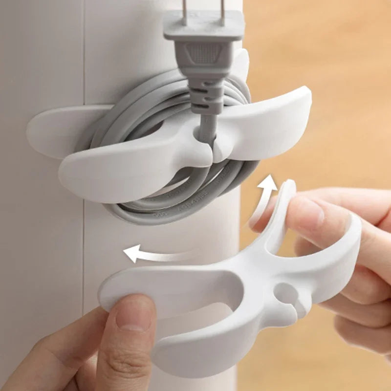 Silicon Cord Winder Cable Management Clip Organizer Tools for Air Fryer Coffee Machine Wire Fixer Kitchen Appliance Cable Holder - Crystal Decor Shop