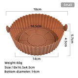 Silicone Basket Pot Tray Airfryer Liner - Crystal Decor Shop