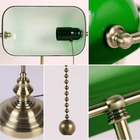 Retro Banker Table Lamp