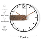 3D Iron Wall Clock - Crystal Decor Shop