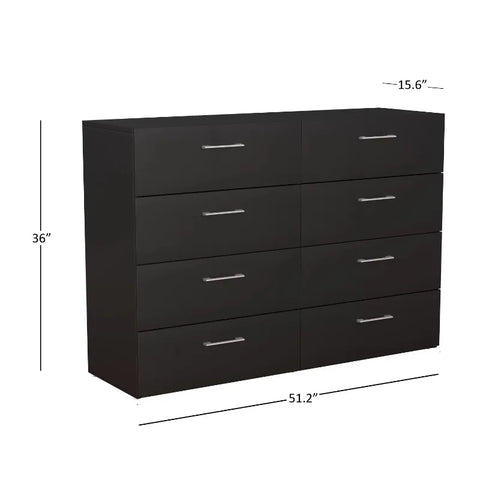 8-Drawer Minimalist Dresser
