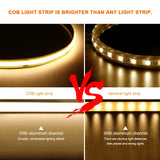 DC5V USB Dimmable COB LED Strip - Crystal Decor Shop