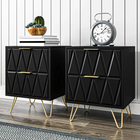 Nordic Gold Accent Nightstand